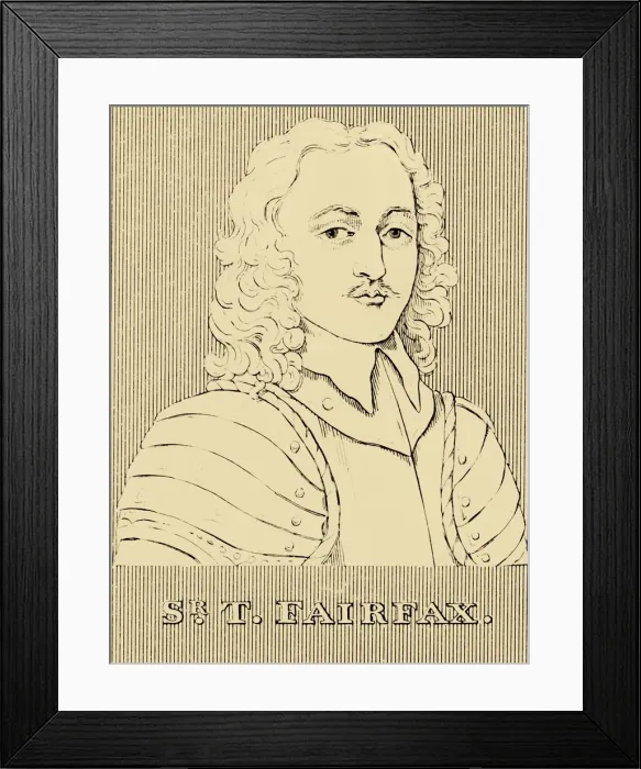 Framed Print : Sir T. Fairfax, (1612-1671), 1830. Creator: Unknown Framed Print : Sir T. Fairfax, (1612-1671), 1830. Creator: Unknown