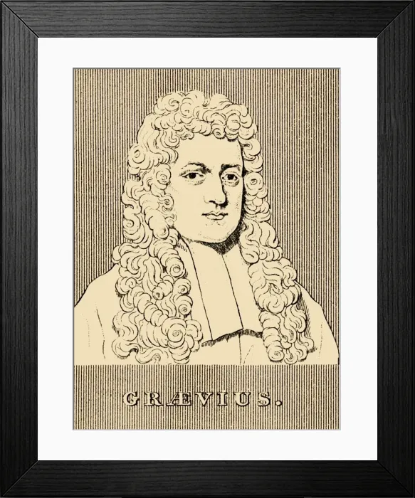 Framed Print : Graevius, (1632-1703), 1830. Creator: Unknown Framed Print : Graevius, (1632-1703), 1830. Creator: Unknown