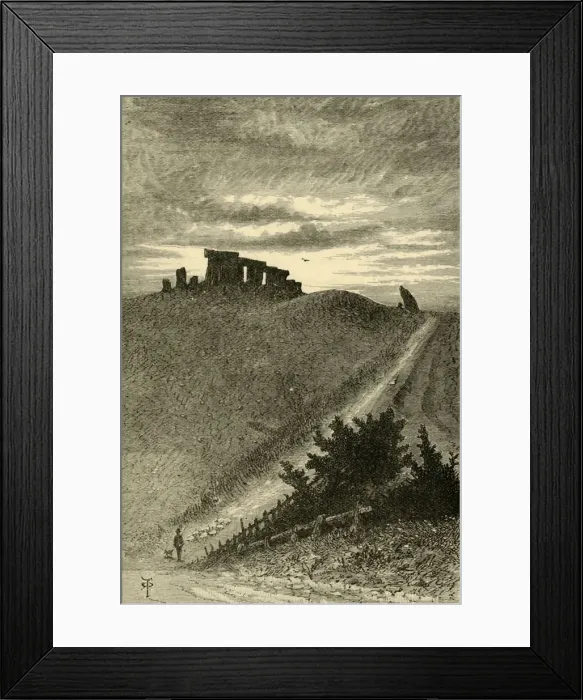 Framed Print : Approach to Stonehenge from the East, 1898. Creator: Unknown Framed Print : Approach to Stonehenge from the East, 1898. Creator: Unknown