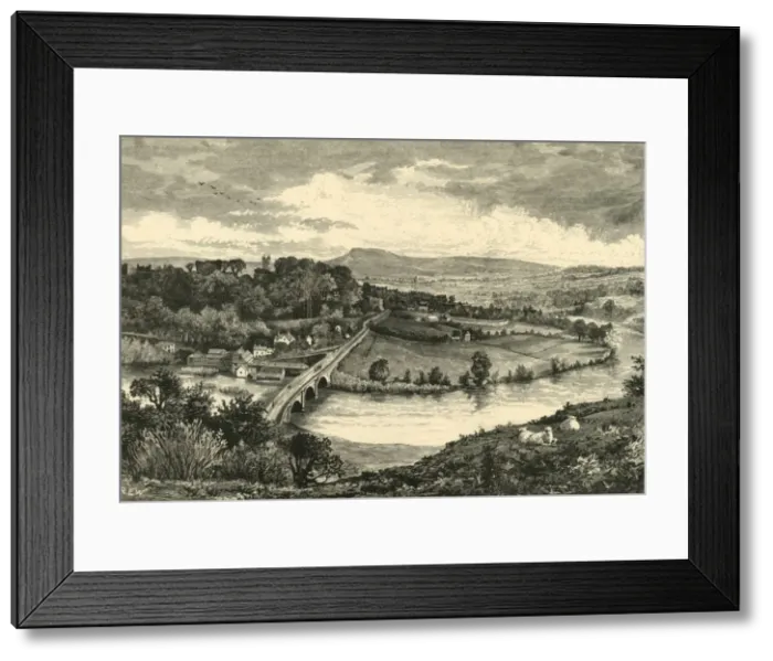 Framed Print : Ludlow, from Whitcliffe, 1898. Creator: Unknown Framed Print : Ludlow, from Whitcliffe, 1898. Creator: Unknown