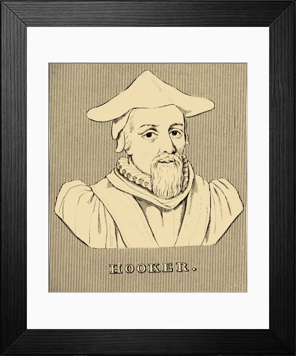 Framed Print : Hooker, (1554-1600), 1830. Creator: Unknown Framed Print : Hooker, (1554-1600), 1830. Creator: Unknown