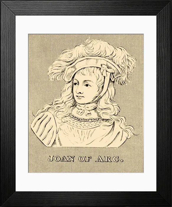 Framed Print : Joan of Arc, (c1412-1431), 1830. Creator: Unknown Framed Print : Joan of Arc, (c1412-1431), 1830. Creator: Unknown