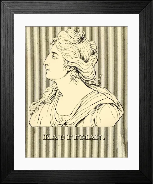 Framed Print : Kauffman, (1741-1807), 1830. Creator: Unknown Framed Print : Kauffman, (1741-1807), 1830. Creator: Unknown