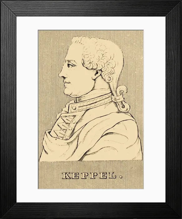Framed Print : Keppel, (1725-1786), 1830. Creator: Unknown Framed Print : Keppel, (1725-1786), 1830. Creator: Unknown
