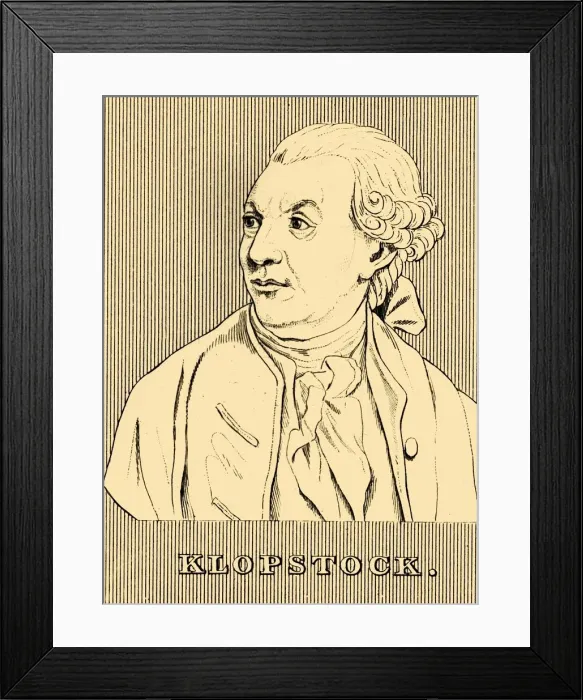 Framed Print : Klopstock, (1724-1803), 1830. Creator: Unknown Framed Print : Klopstock, (1724-1803), 1830. Creator: Unknown