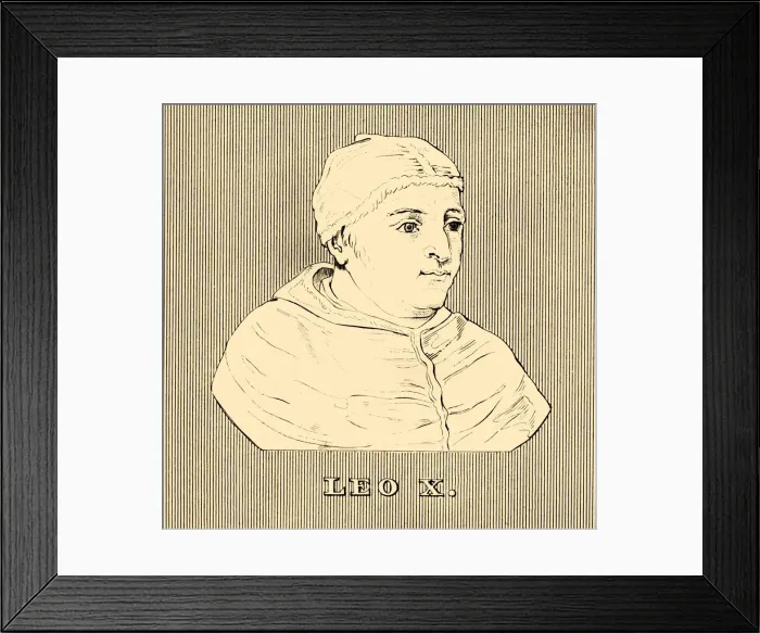 Framed Print : Leo X, (1475-1521), 1830. Creator: Unknown Framed Print : Leo X, (1475-1521), 1830. Creator: Unknown