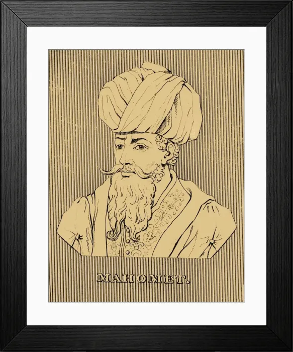 Framed Print : Mahomet, (1769-1849), 1830. Creator: Unknown Framed Print : Mahomet, (1769-1849), 1830. Creator: Unknown