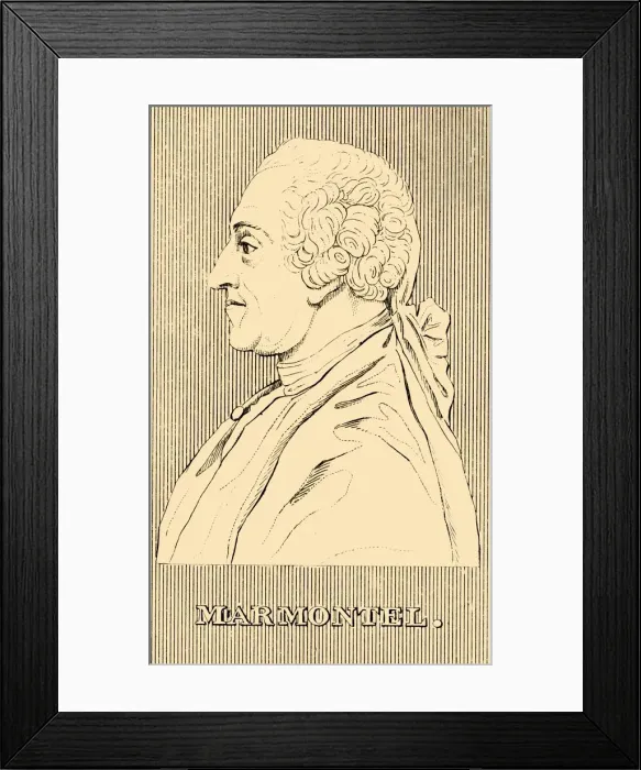 Framed Print : Marmontel, (1723-1799), 1830. Creator: Unknown Framed Print : Marmontel, (1723-1799), 1830. Creator: Unknown