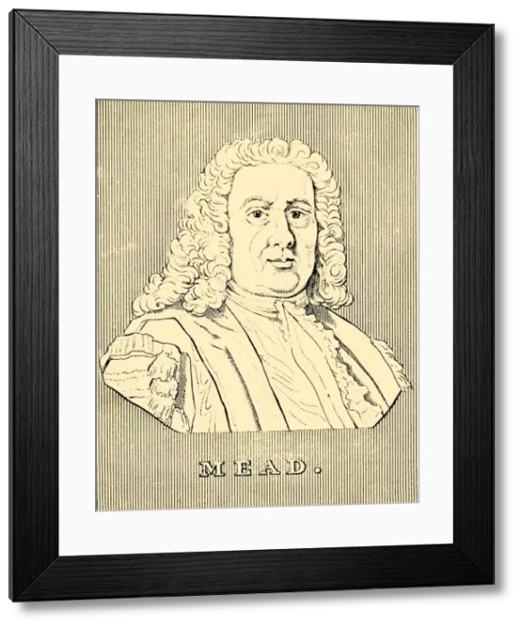 Framed Print : Mead, (1673-1754), 1830. Creator: Unknown Framed Print : Mead, (1673-1754), 1830. Creator: Unknown