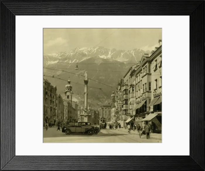Framed Print : Maria-Theresien-Strasse, Innsbruck, Tyrol, Austria, c1935. Creator: Unknown Framed Print : Maria-Theresien-Strasse, Innsbruck, Tyrol, Austria, c1935. Creator: Unknown