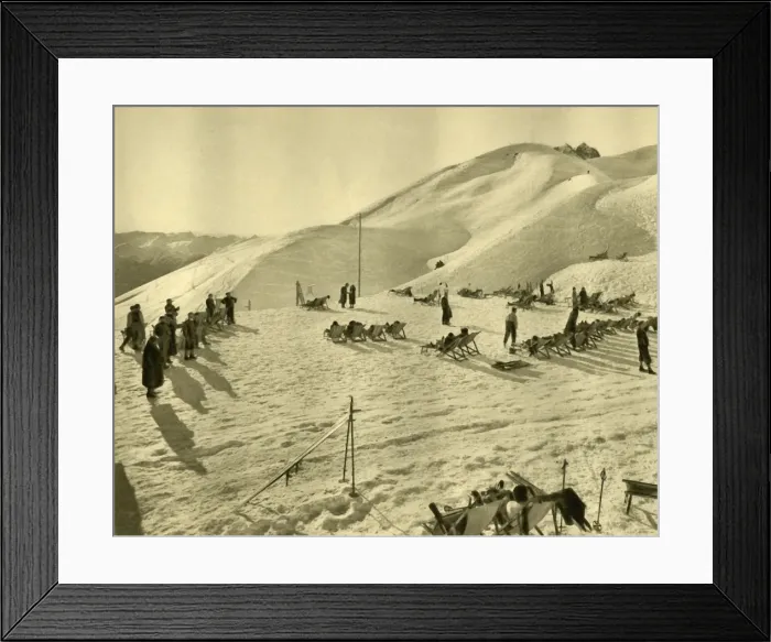 Framed Print : The Hafelekarbahn ski lift, Innsbruck, Tyrol, Austria, c1935. Creator: Unknown Framed Print : The Hafelekarbahn ski lift, Innsbruck, Tyrol, Austria, c1935. Creator: Unknown