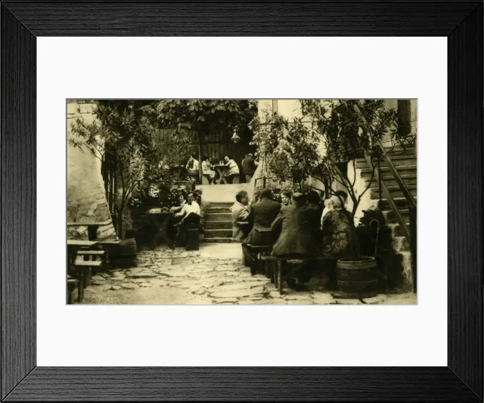 Framed Print : Winery at Grinzing, Vienna, Austria, c1935. Creator: Unknown Framed Print : Winery at Grinzing, Vienna, Austria, c1935. Creator: Unknown