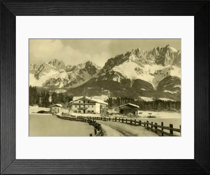 Framed Print : The Kaiser Mountains, Oberndorf, Tyrol, Austria, c1935. Creator: Unknown Framed Print : The Kaiser Mountains, Oberndorf, Tyrol, Austria, c1935. Creator: Unknown