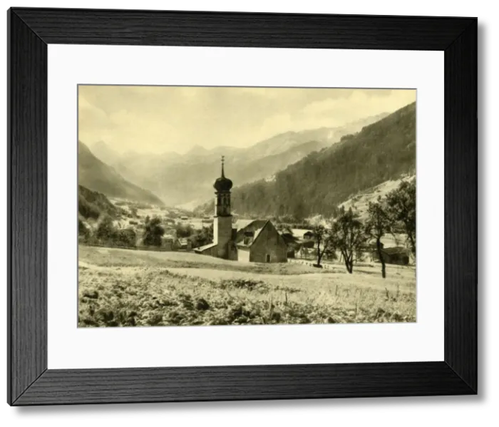 Framed Print : The church of Sankt Nikolaus at Gortipohl, Austria, c1935. Creator: Unknown Framed Print : The church of Sankt Nikolaus at Gortipohl, Austria, c1935. Creator: Unknown