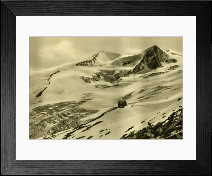 Framed Print : The Neue Prager Hütte, GroBvenediger mountain, Tyrol, Austria, c1935. Creator: Unknown Framed Print : The Neue Prager Hütte, GroBvenediger mountain, Tyrol, Austria, c1935. Creator: Unknown