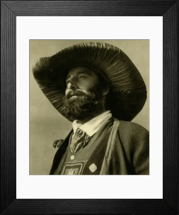 Framed Print : Man in traditional costume, Tyrol, Austria, c1935. Creator: Unknown Framed Print : Man in traditional costume, Tyrol, Austria, c1935. Creator: Unknown