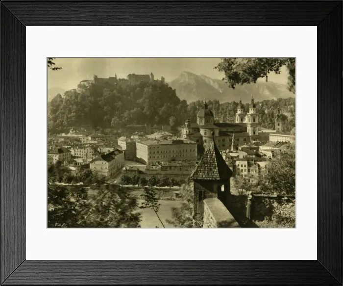 Framed Print : Salzburg from the Kapuzinerberg, Austria, c1935. Creator: Unknown Framed Print : Salzburg from the Kapuzinerberg, Austria, c1935. Creator: Unknown