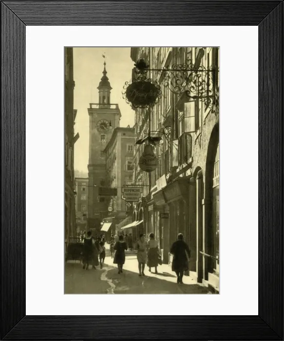 Framed Print : Judengasse, Salzburg, Austria, c1935. Creator: Unknown Framed Print : Judengasse, Salzburg, Austria, c1935. Creator: Unknown