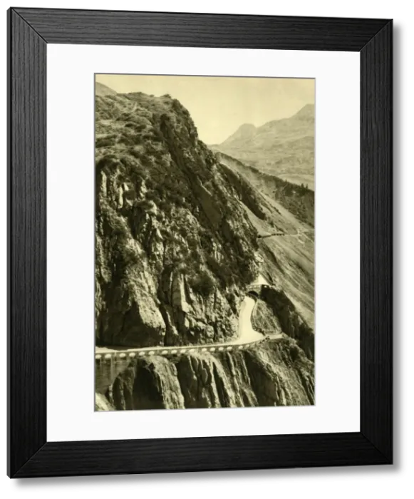 Framed Print : The Flexen Pass, Vorarlberg, Austria, c1935. Creator: Unknown Framed Print : The Flexen Pass, Vorarlberg, Austria, c1935. Creator: Unknown