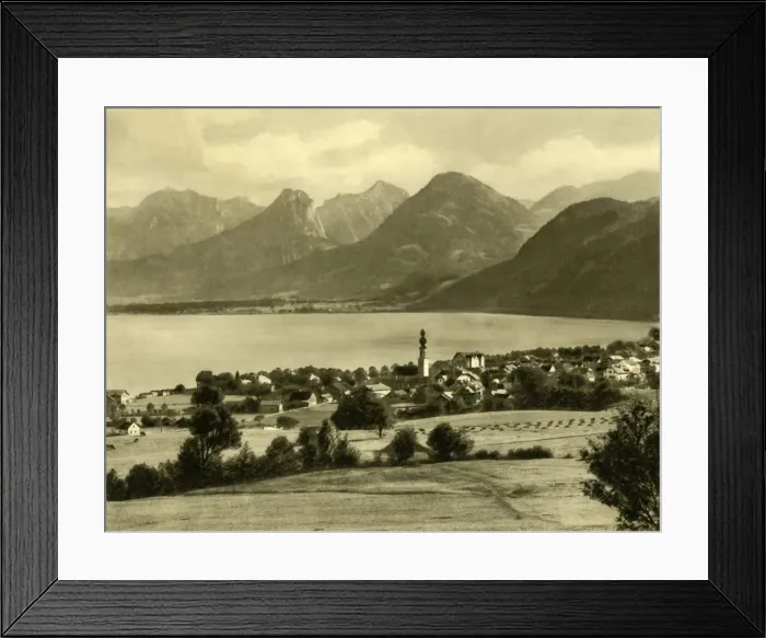 Framed Print : St Gilgen, Lake Wolfgang, Austria, c1935. Creator: Unknown Framed Print : St Gilgen, Lake Wolfgang, Austria, c1935. Creator: Unknown