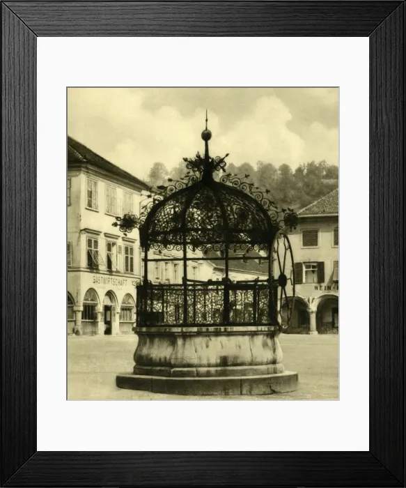 Framed Print : Iron Well, Bruck an der Mur, Styria, Austria, c1935. Creator: Unknown Framed Print : Iron Well, Bruck an der Mur, Styria, Austria, c1935. Creator: Unknown
