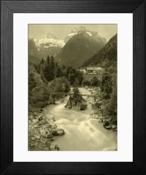 Framed Print : The Teufelssteg (Devils Bridge), Lofer, Austria, c1935. Creator: Unknown Framed Print : The Teufelssteg (Devils Bridge), Lofer, Austria, c1935. Creator: Unknown