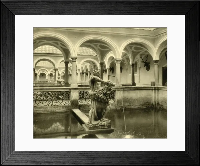 Framed Print : Fish tank sculptures, Kremsmünster Abbey, Upper Austria, c1935. Creator: Unknown