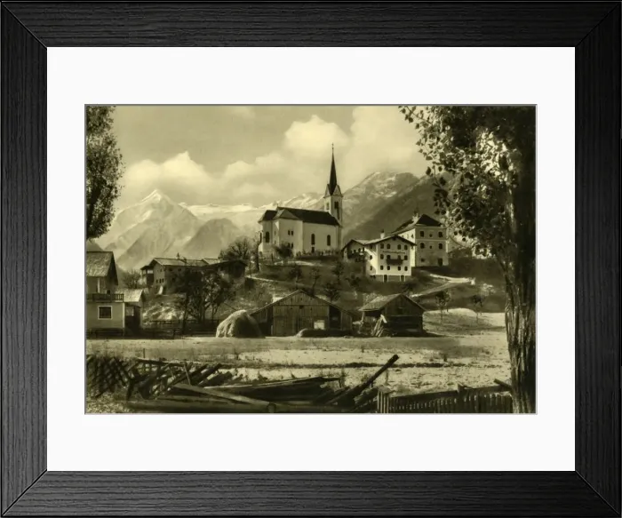 Framed Print : St Margarets Church, Kaprun, Austria, c1935. Creator: Unknown Framed Print : St Margarets Church, Kaprun, Austria, c1935. Creator: Unknown