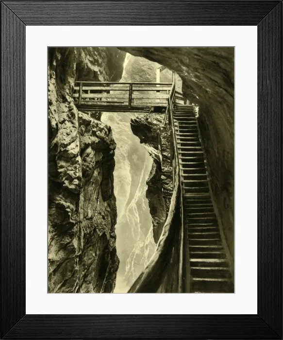 Framed Print : The Liechtenstein Gorge, Austria, c1935. Creator: Unknown Framed Print : The Liechtenstein Gorge, Austria, c1935. Creator: Unknown