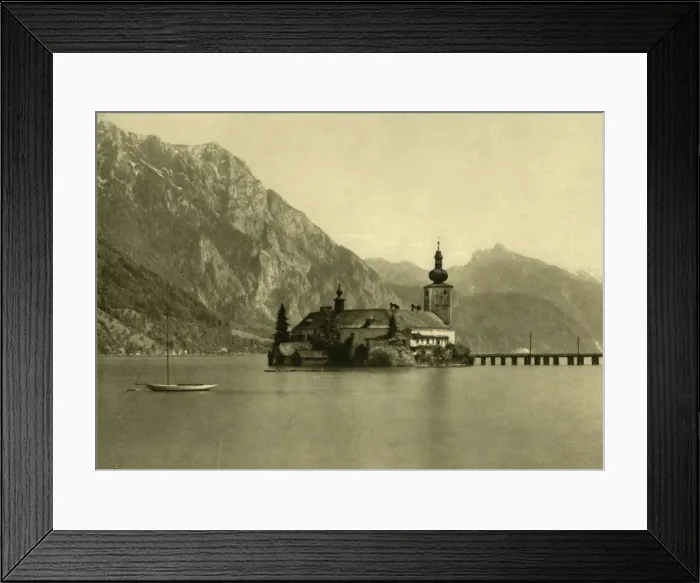 Framed Print : Schloss Ort, Traunsee, Upper Austria, c1935. Creator: Unknown Framed Print : Schloss Ort, Traunsee, Upper Austria, c1935. Creator: Unknown