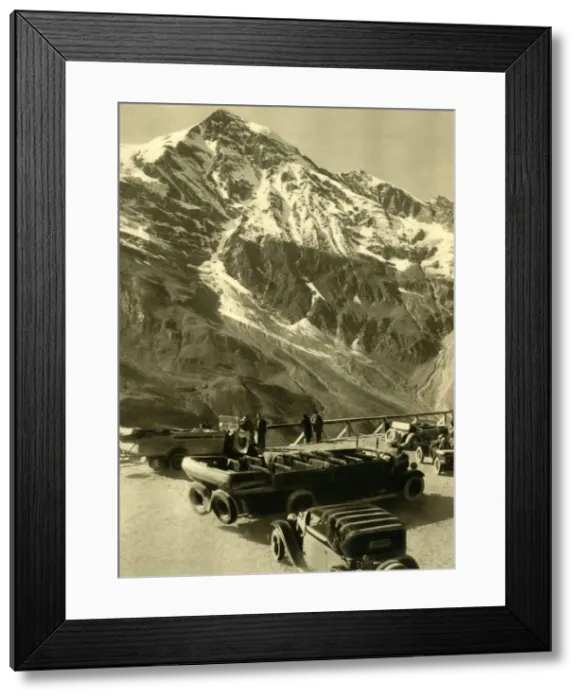 Framed Print : Look-out point at Hochmais on the Grossglockner Alpine Road, Austria, c1935. Creator: Unknown Framed Print : Look-out point at Hochmais on the Grossglockner Alpine Road, Austria, c1935. Creator: Unknown