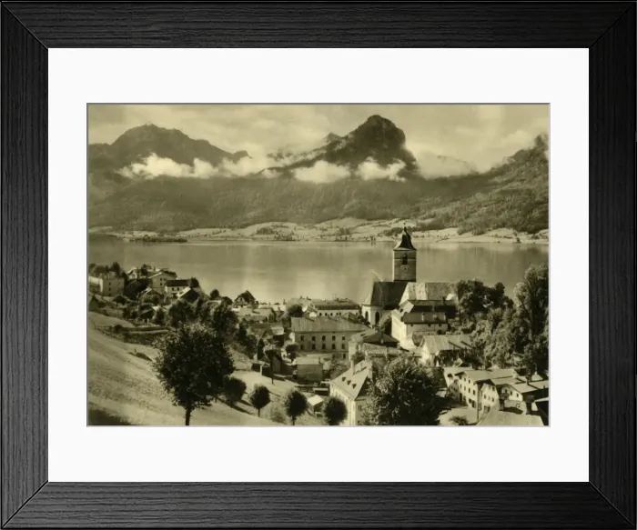 Framed Print : St Wolfgang im Salzkammergut, Upper Austria, c1935. Creator: Unknown Framed Print : St Wolfgang im Salzkammergut, Upper Austria, c1935. Creator: Unknown