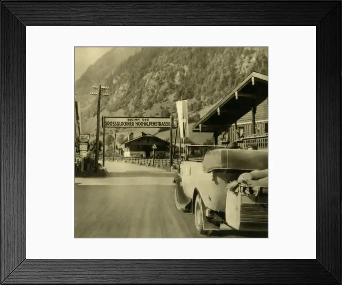 Framed Print : Start of the Grossglockner High Alpine Road, Fusch an der GroBglocknerstraBe Framed Print : Start of the Grossglockner High Alpine Road, Fusch an der GroBglocknerstraBe