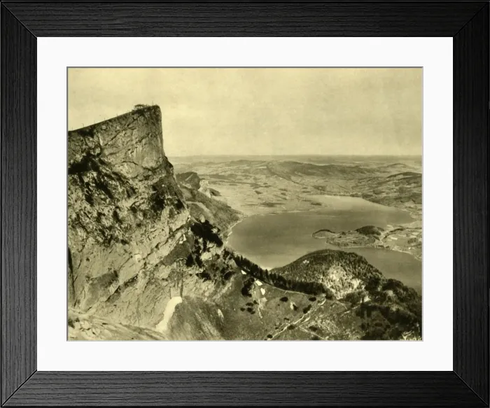 Framed Print : The Schafberg and the Mondsee, Upper Austria, c1935. Creator: Unknown Framed Print : The Schafberg and the Mondsee, Upper Austria, c1935. Creator: Unknown