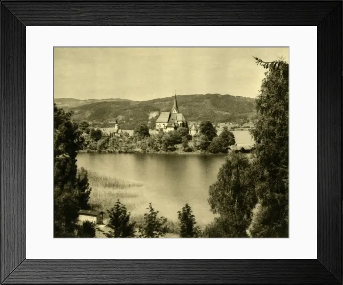 Framed Print : Maria Worth, Worthersee, Austria, c1935. Creator: Unknown Framed Print : Maria Worth, Worthersee, Austria, c1935. Creator: Unknown