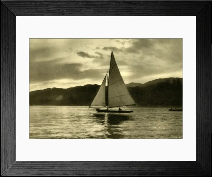 Framed Print : Sailing on the Worthersee, Carinthia, Austria, c1935. Creator: Unknown Framed Print : Sailing on the Worthersee, Carinthia, Austria, c1935. Creator: Unknown