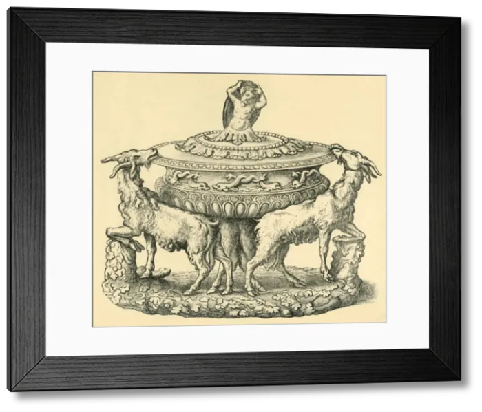 Framed Print : Design for a tureen or salt cellar, mid 16th century, (1881). Creator: Unknown Framed Print : Design for a tureen or salt cellar, mid 16th century, (1881). Creator: Unknown