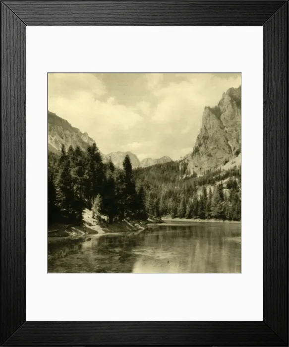 Framed Print : The Grüner See, Styria, Austria, c1935. Creator: Unknown Framed Print : The Grüner See, Styria, Austria, c1935. Creator: Unknown