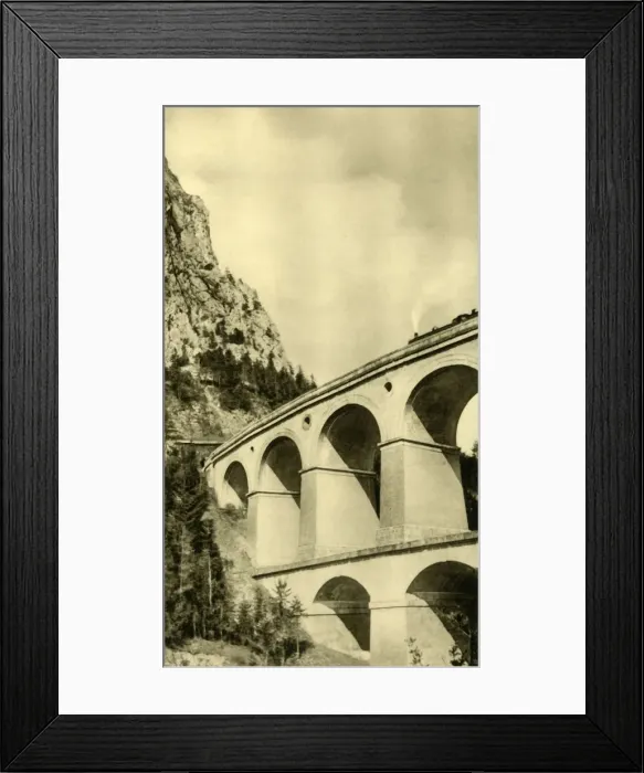 Framed Print : Steam locomotive on the Semmering railway, Lower Austria, c1935. Creator: Unknown Framed Print : Steam locomotive on the Semmering railway, Lower Austria, c1935. Creator: Unknown
