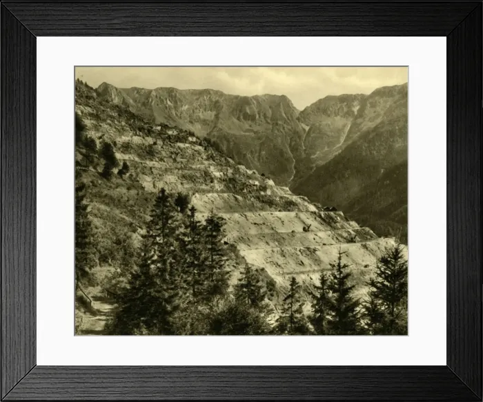 Framed Print : The Erzberg Mine, Styria, Austria, c1935. Creator: Unknown Framed Print : The Erzberg Mine, Styria, Austria, c1935. Creator: Unknown