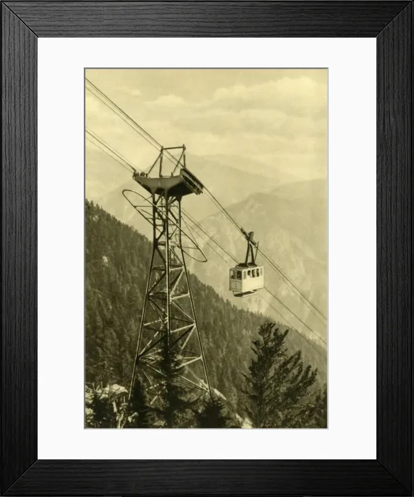 Framed Print : Cable car, Rax Mountains, Lower Austria, c1935. Creator: Unknown Framed Print : Cable car, Rax Mountains, Lower Austria, c1935. Creator: Unknown