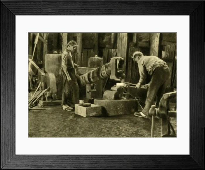 Framed Print : Metalworkers, Styria, Austria, c1935. Creator: Unknown Framed Print : Metalworkers, Styria, Austria, c1935. Creator: Unknown