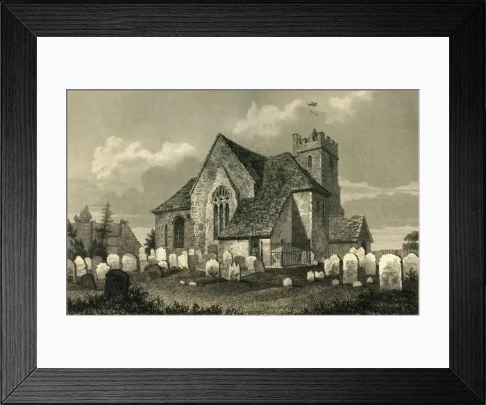 Framed Print : Sidlesham, 1835. Creator: Charles John Smith Framed Print : Sidlesham, 1835. Creator: Charles John Smith
