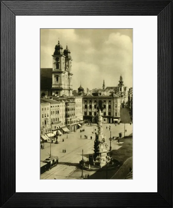 Framed Print : Main Square, Linz, Upper Austria, c1935. Creator: Unknown Framed Print : Main Square, Linz, Upper Austria, c1935. Creator: Unknown