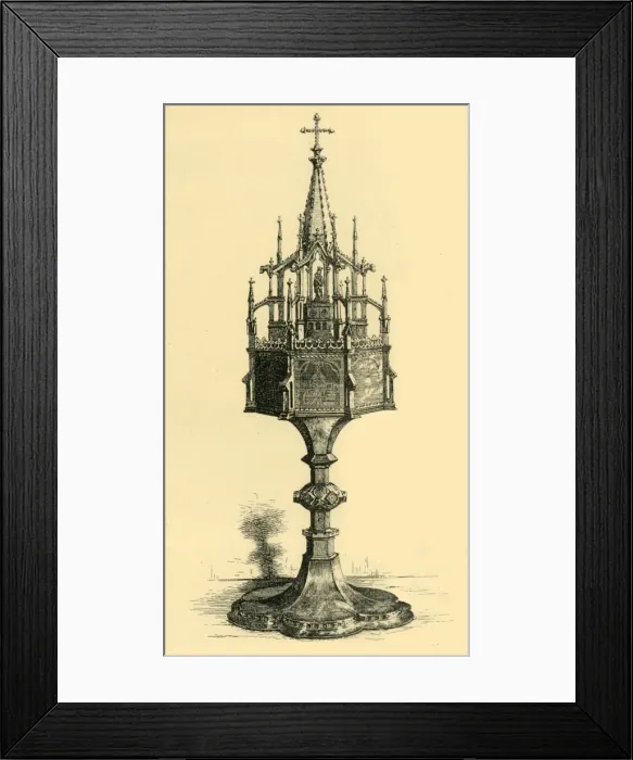 Framed Print : Pyx, early-mid 19th century, (1881). Creator: R I Stevenson Framed Print : Pyx, early-mid 19th century, (1881). Creator: R I Stevenson