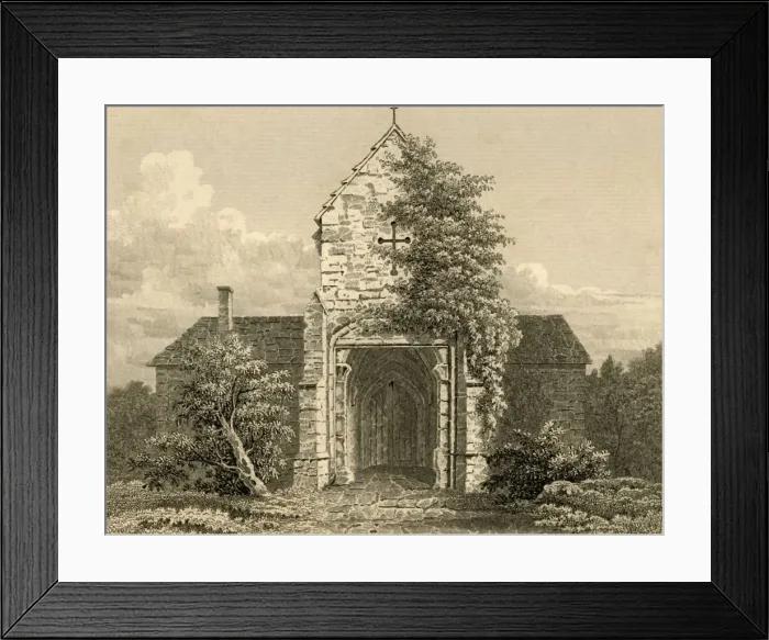 Framed Print : Ewhurst Gateway, 1835. Creator: Unknown Framed Print : Ewhurst Gateway, 1835. Creator: Unknown