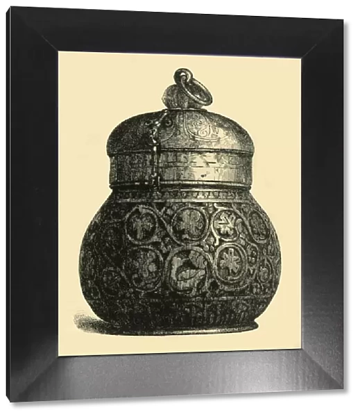 Ivory box, 750- 850 AD, (1881). Creator: M Sullivan