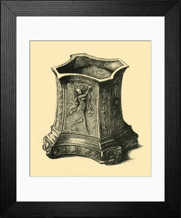Framed Print : Bronze pedestal, late 15th century, (1881). Creator: D Jones Framed Print : Bronze pedestal, late 15th century, (1881). Creator: D Jones