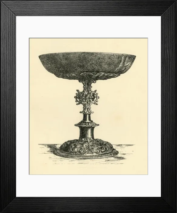 Framed Print : Silver tazza, early 17th century, (1881). Creator: W. M. McGill