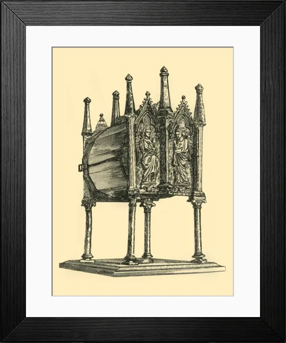 Framed Print : Reliquary, 14th century, (1881). Creator: W. M. McGill Framed Print : Reliquary, 14th century, (1881). Creator: W. M. McGill